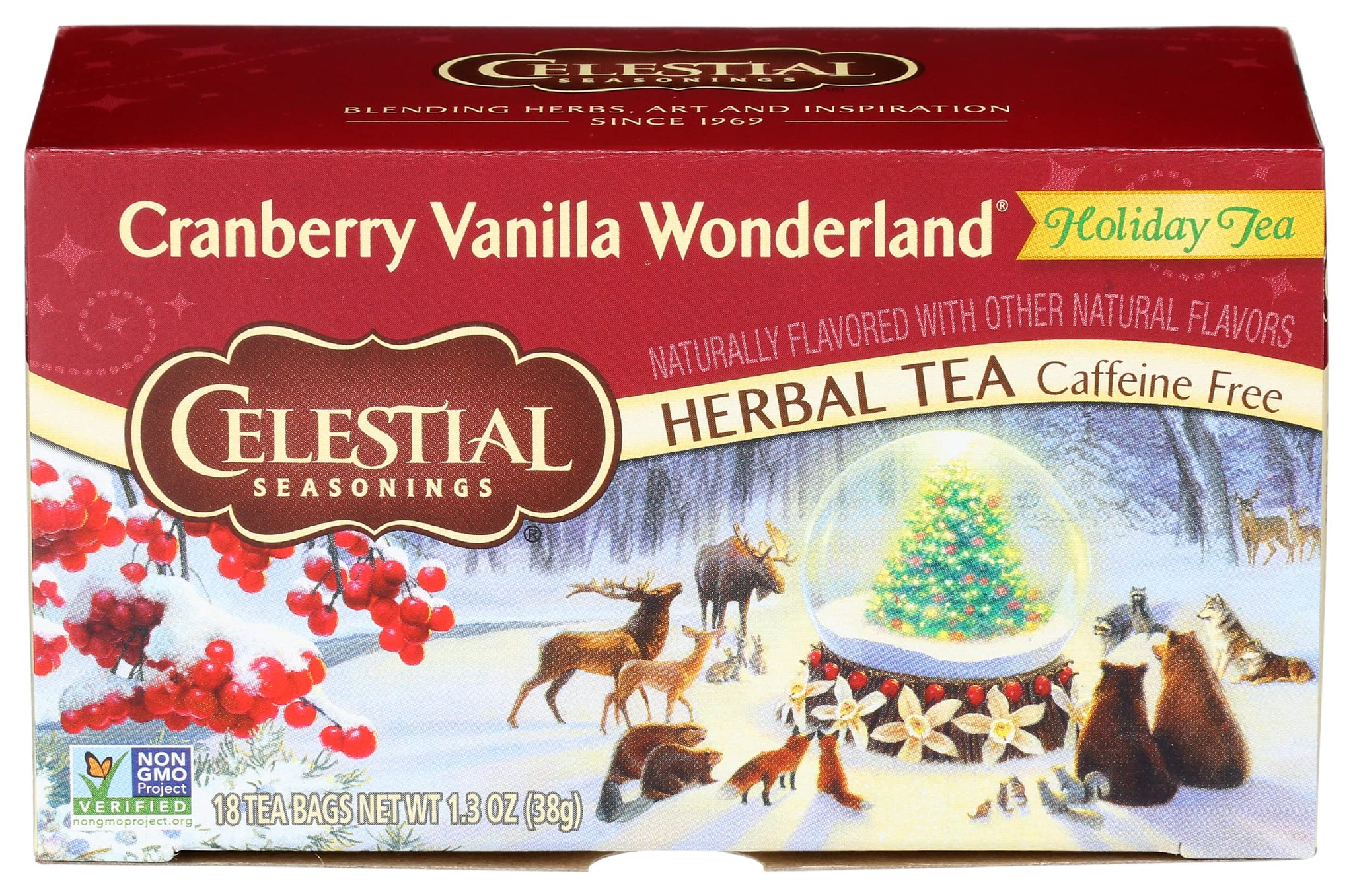 Celestial Seasonings Tea, Cranberry Vanilla Wonderland, 20 Count