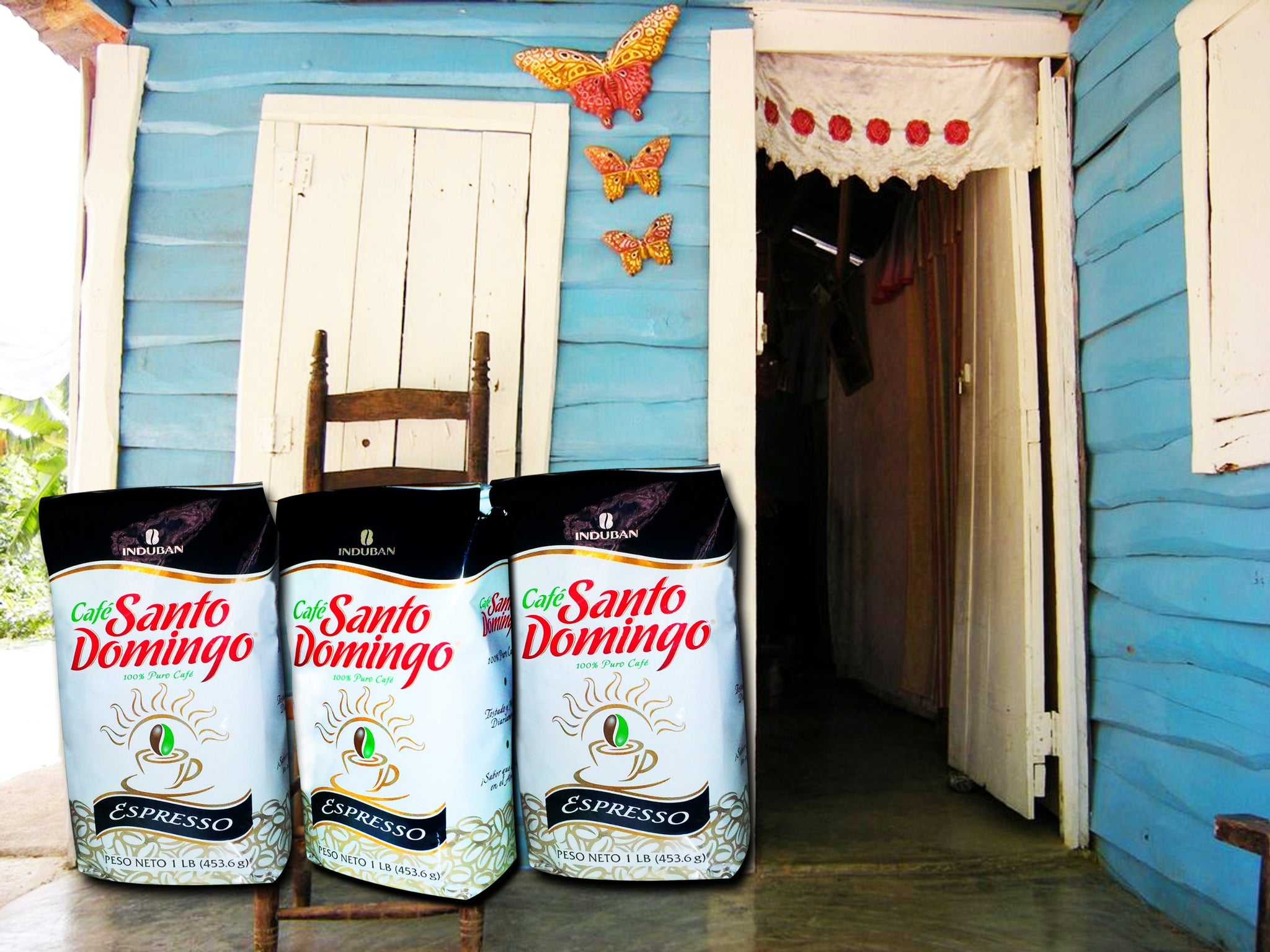 Santo Domingo Espresso - Ground Dominican Coffee 3 Bags / Pounds Pack