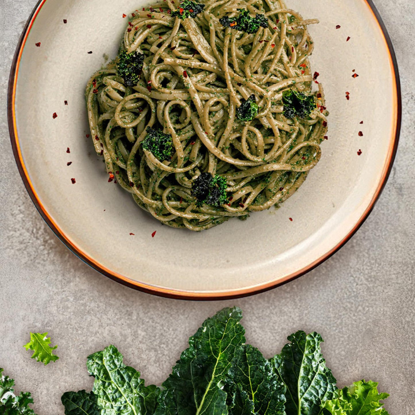 Polli Kale Pesto - Italian Plant Based Pesto Sauce with Extra Virgin Olive Oil & Pine Nuts, Vegan Pasta Sauce, Dairy Free, Made in Italy, 2 x 3.2 oz