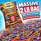 Candyman Candy Variety Pack, 2 lb Bulk Chocolate Candy