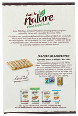 Back to Nature Cracked Black Pepper Whole Wheat Crackers - Dairy Free, Non-GMO, Made with Whole Grain Wheat & Sea Salt, Delicious & Quality Snacks