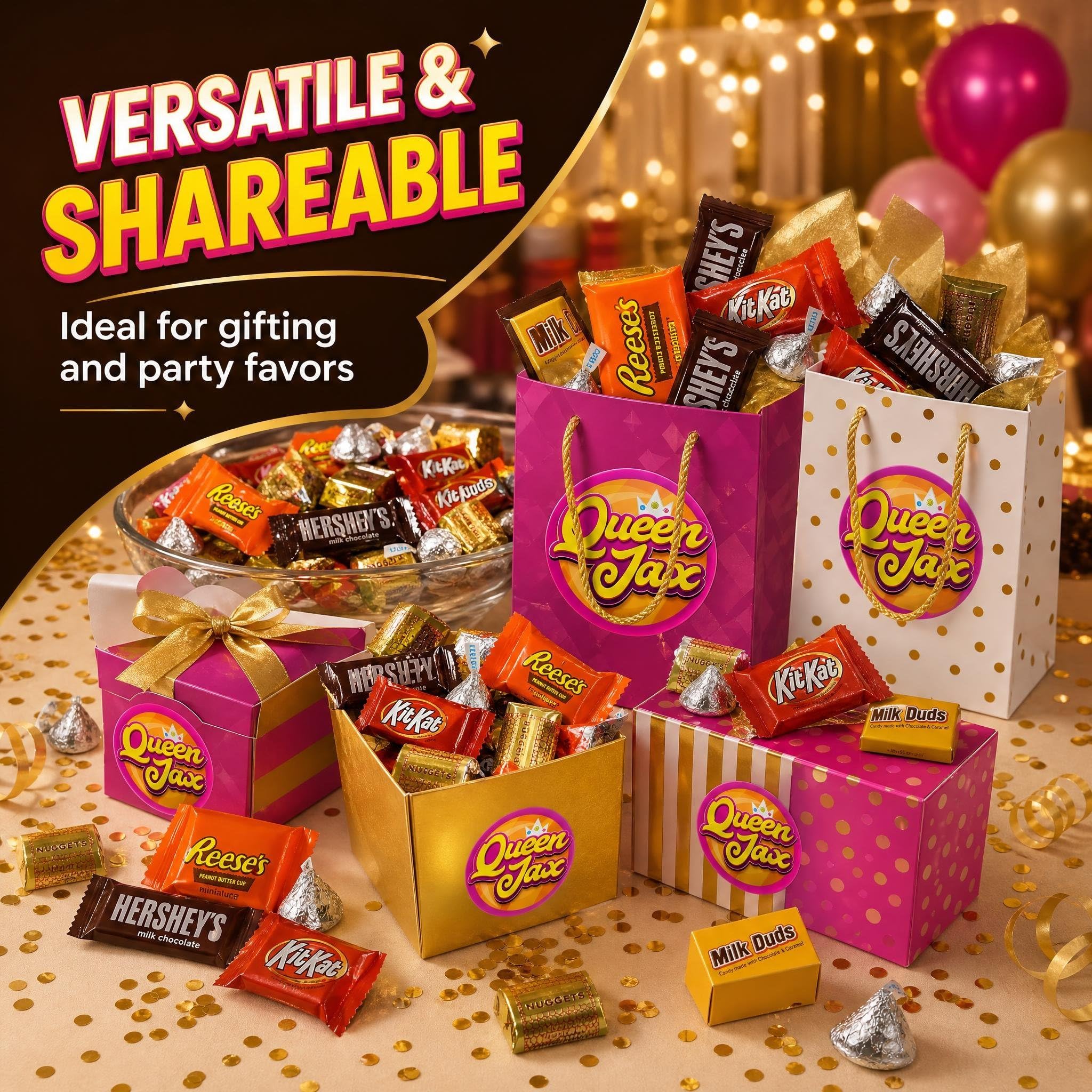 Assorted Chocolate Candy Variety Pack - 2 Lb Bulk Chocolate Mix - Bulk Mini Chocolates Candy Bars Individually Wrapped - Individually Wrapped Candies