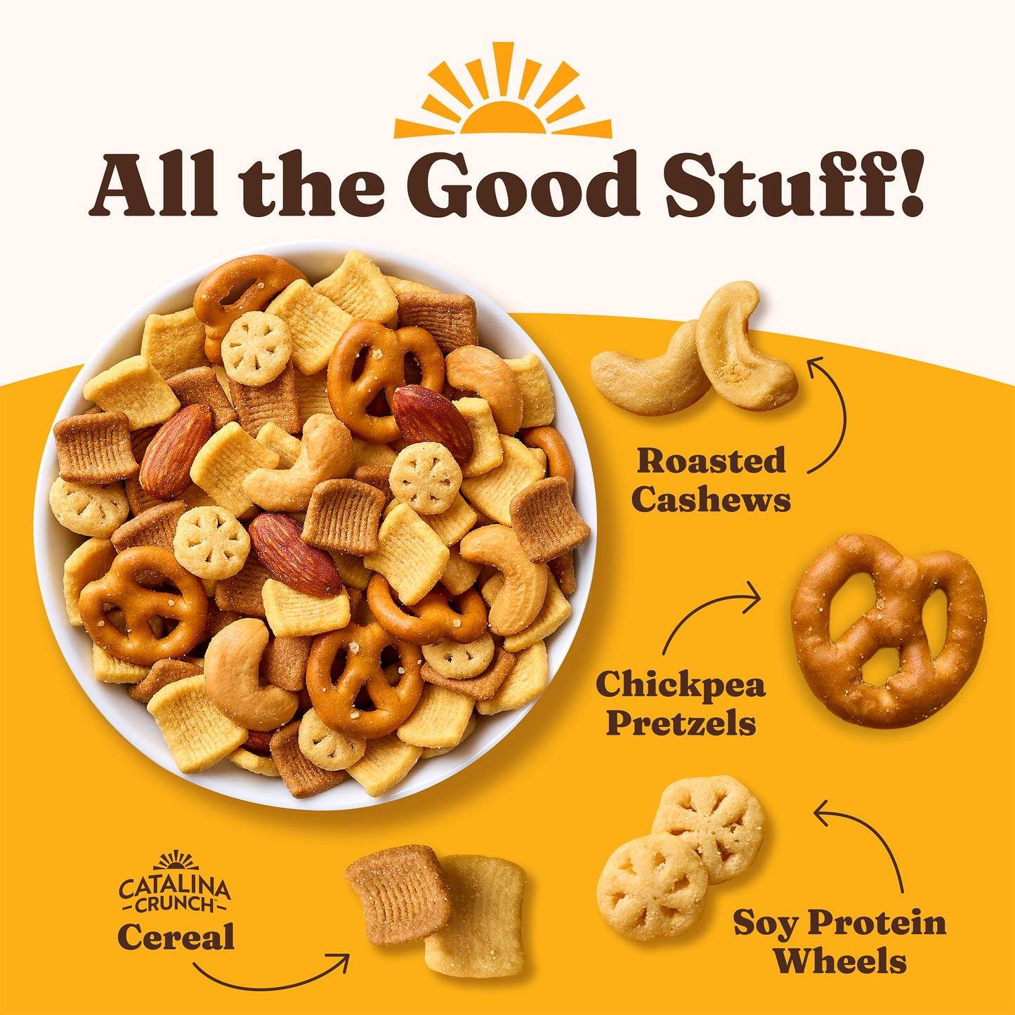 Catalina Crunch Protein Snack Mix - 10g Protein, 2g Sugar per Serving - Good Source of Fiber, Gluten Free - Traditional, 5.25 Ounce Bag (Pack of 1)
