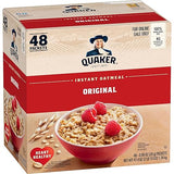 Quaker Instant Oatmeal, Original, Individual Packets, 0.98 Ounce , 48 Count (Pack of 1 )