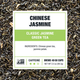 Tiesta Tea - Chinese Jasmine, Loose Leaf, Classic Jasmine, Medium Caffeinated Green Tea, Brews Up to 50 Cups, 4.5 Ounce Refillable Tin