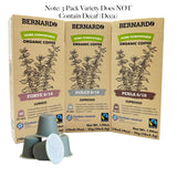 Bernardo Variety: Dolce, Perla, Forte, USDA Organic Espresso Capsules Compatible with Nespresso Original Line, Biodegradable and Home Compostable