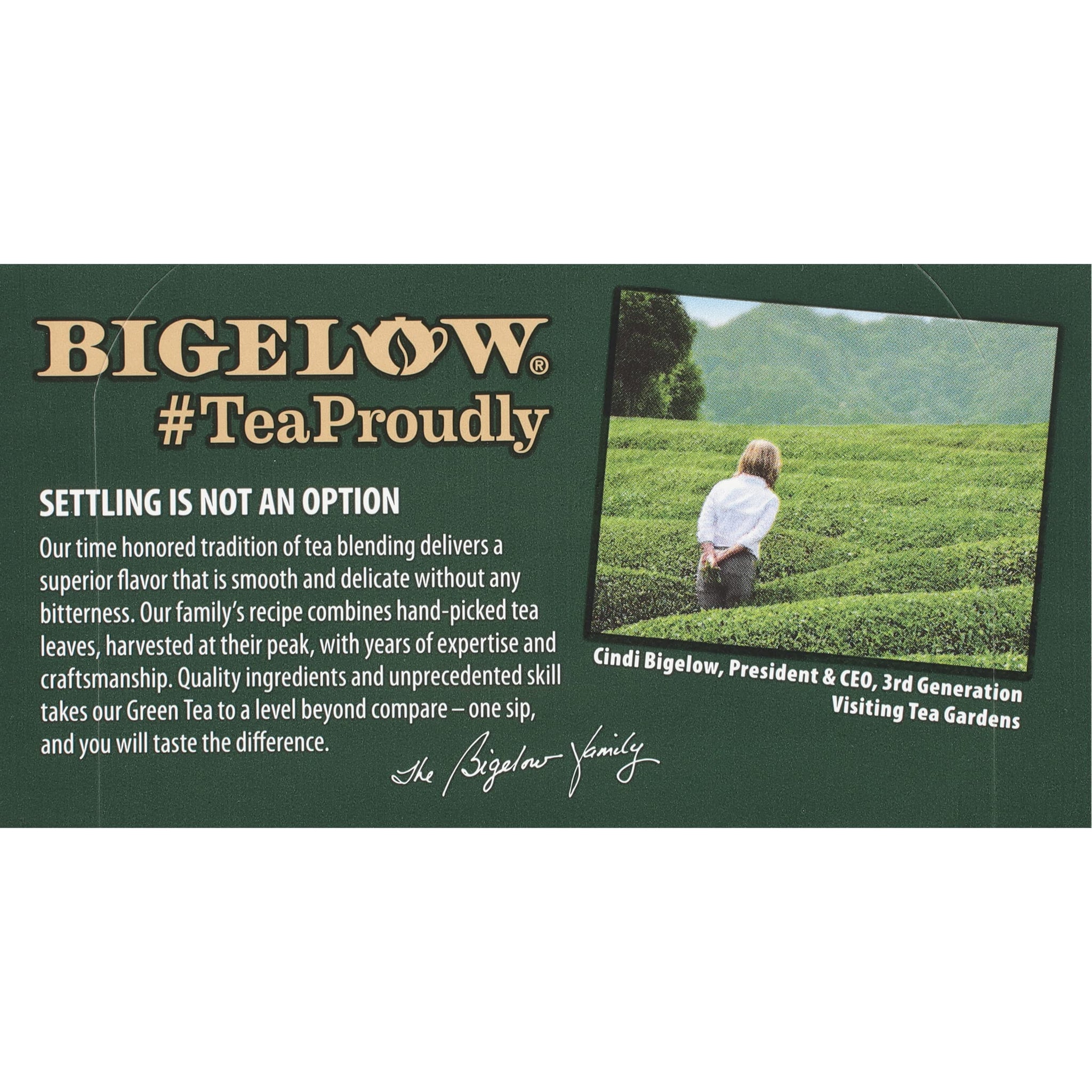 Bigelow Tea Green Tea - with Peach - Case of 6-20 Bag