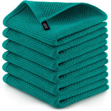 Zulay Kitchen Towels 6 Pack 100% Cotton Waffle Weave - 12x12” Super Absorbent Dish Towels for Kitchen - Reusable Kitchen Towels for Washing Dishes