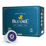 Blu Ore Emerald Peppermint Green Tea Pods - Zero Sugar, Pure Ingredients, High Antioxidants, Great for Digestion & Focus - 24 Count (Pack of 1)