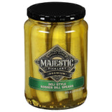 Mt Olive, Majestic Picklery Premium Deli Style Kosher Dill Spears Pickles, 24 Ounce