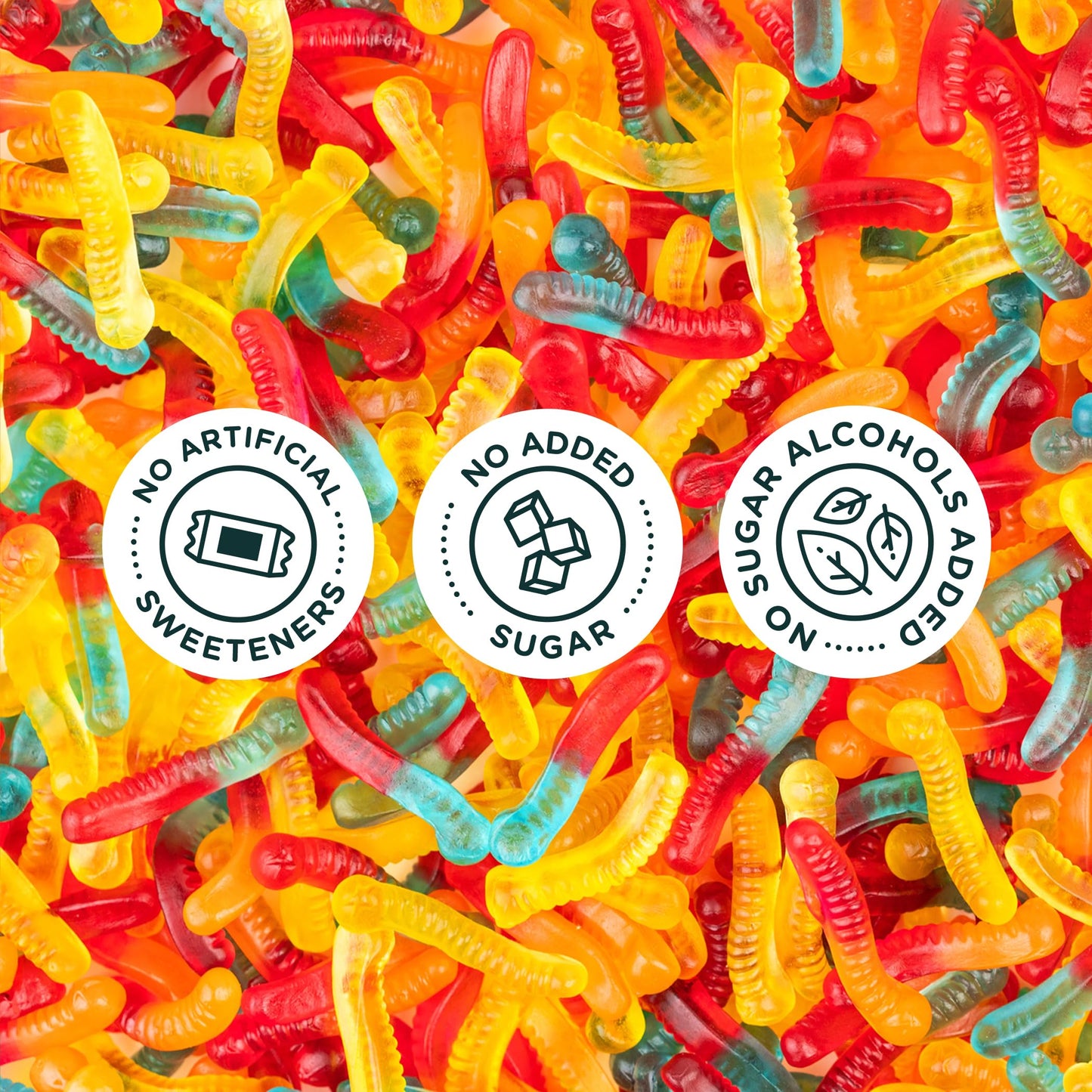 Smart Sweets, Gummy Worms, 1.8 Ounce