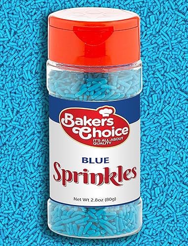 Baker’s Choice, Blue Sprinkles, Dairy-free, 2.8 oz