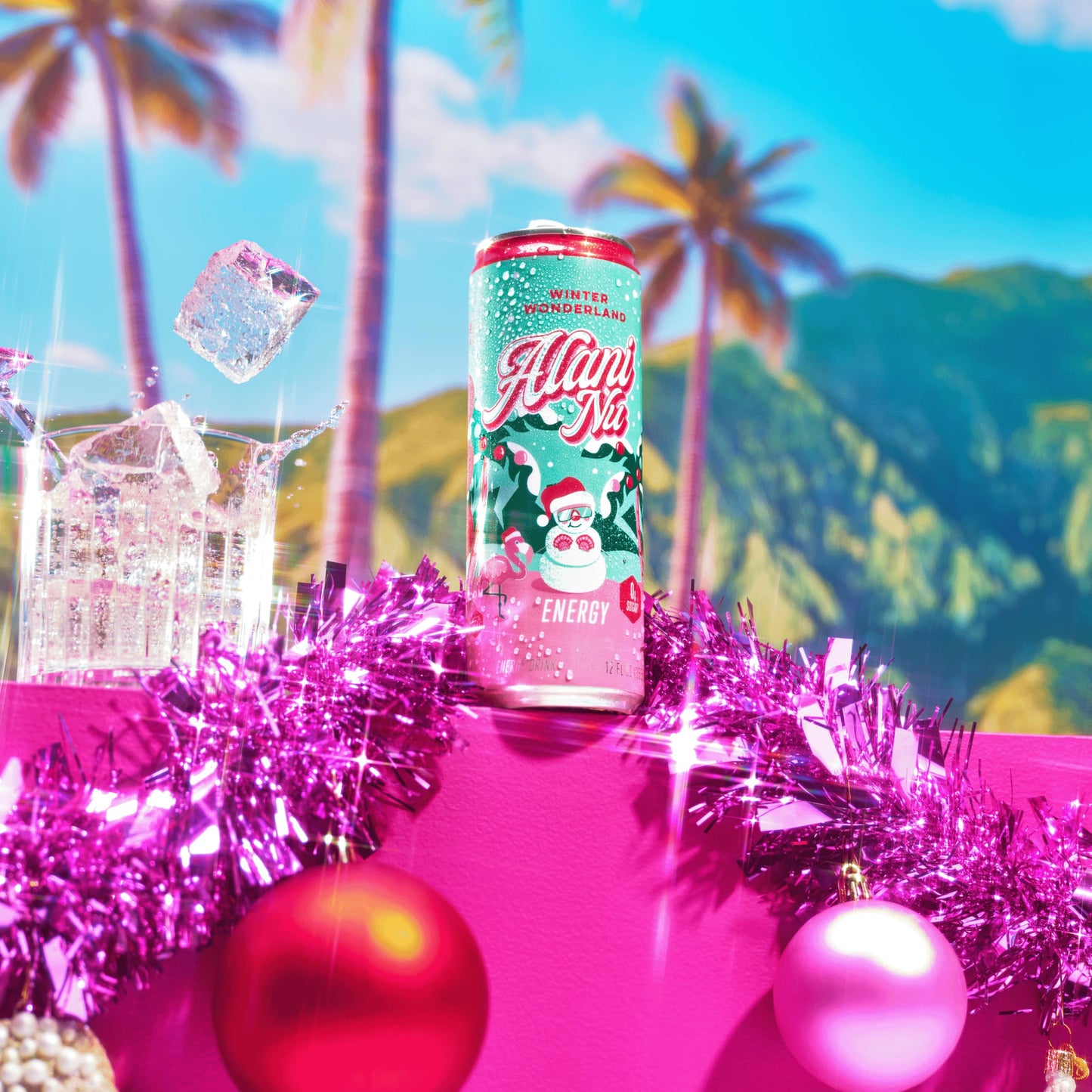 Alani Nu Winter Wonderland, Sugar Free, Low Calorie Energy Drinks, 200mg Caffeine, Biotin, B Vitamins, Zero Sugar, 10 Calories, 12 Fl Oz Cans, 24 Pack