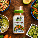 iSpice - Salt-Free | Sugar free | 100% Pure Wellness Vegetable Fat Free Super Spice Blend | All Natural | Ready to use as is | No preparation is
