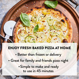 DeLallo Gluten Free Flour Pizza Kit, 17 oz Bag, (4 Pack), All Purpose Pizza Dough Mix for Baking Crust, Bread and Calzones, Vegan, Dairy Free