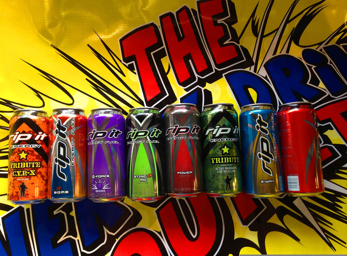 Rip It Energy Drink Variety, 16 oz (16 Cans)