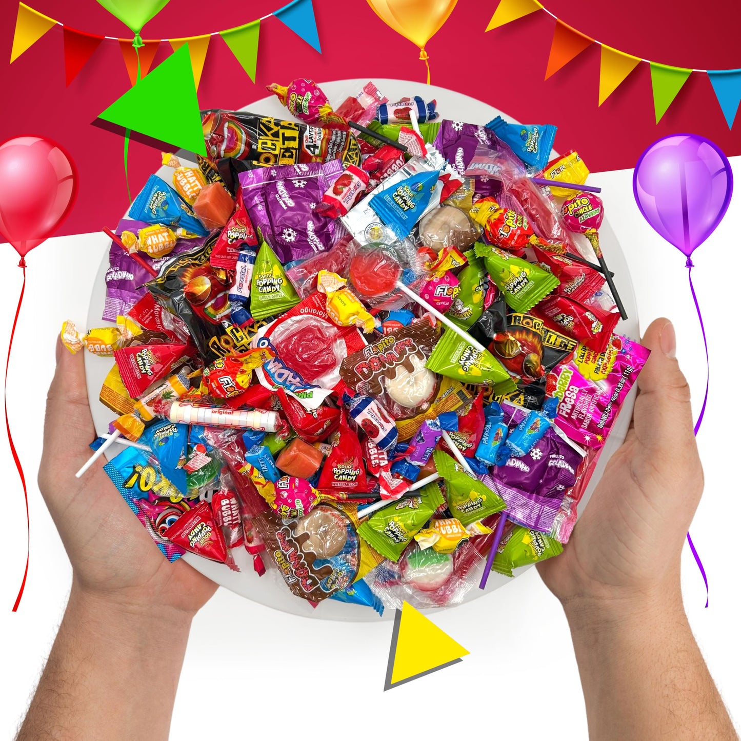 Candy Variety Pack | 3 Lb Bag | Party Mix Individually Wrapped | Assorted Sweets for Party Favors, Candy Buffets, Goodie Bags | Lollipops, Taffies