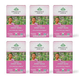 Organic India Tulsi Sweet Rose Herbal Tea - Holy Basil Leaf, African Basil, Chamomilie, Lemon Myrtle, Stress Relieving, Immune Support, USDA Certified