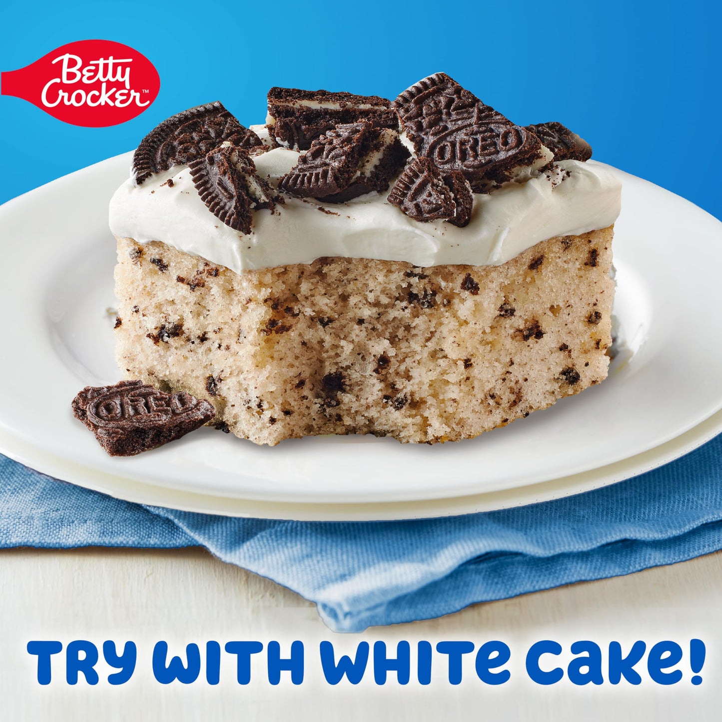 Betty Crocker OREO Creme Flavored Whipped Frosting, Gluten Free Frosting, 12 oz