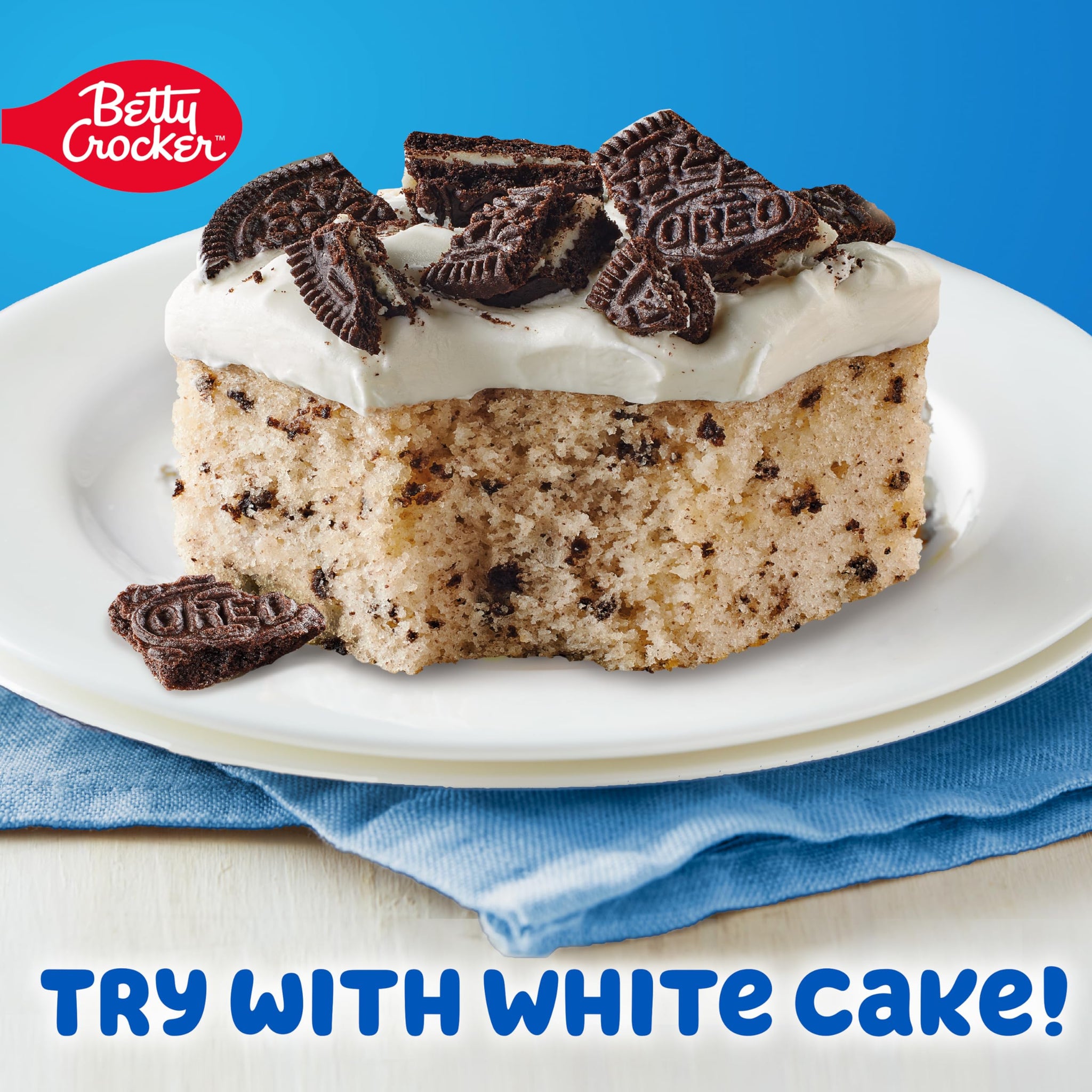 Betty Crocker OREO Creme Flavored Whipped Frosting, Gluten Free Frosting, 12 oz