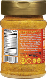 Rani Curry Powder Mild (10-Spice Authentic Indian Blend) 3oz (85g) PET Jar ~ All Natural | Salt-Free | NO Chili or Peppers | Vegan | No Colors |