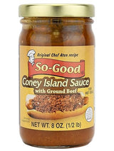 So-Good Coney Island Sauce with Ground Beef 8 oz Jar