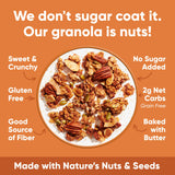 NuTrail Nut Granola Cereal, Cinnamon Pecan, No Sugar Added, Gluten Free, Grain Free, Keto, Low Carb, Healthy Breakfast Cereal 8 oz (Pack of 6)