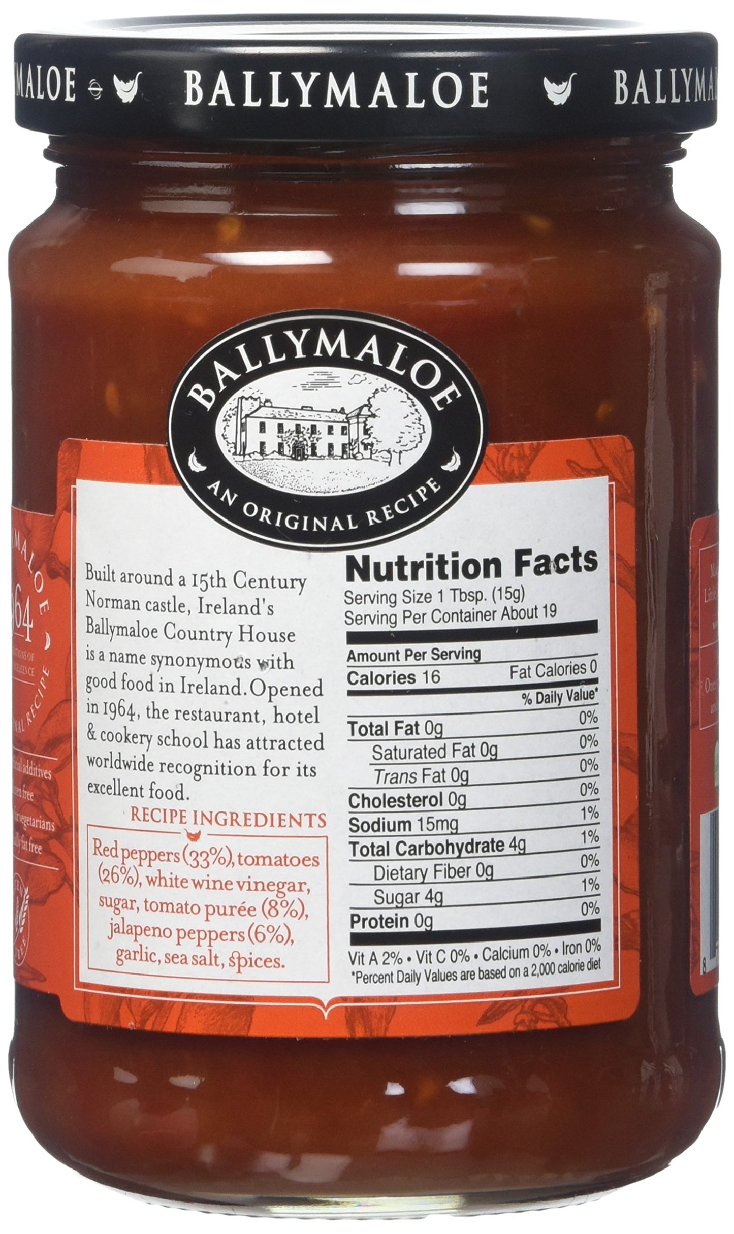 Ballymaloe Red Pepper & Jalapeno Sauce, 10 Ounce