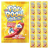 Tiltay Pop Boom - Red Hot Chili Pepper Flavor Popping Candy with display box 24 packs