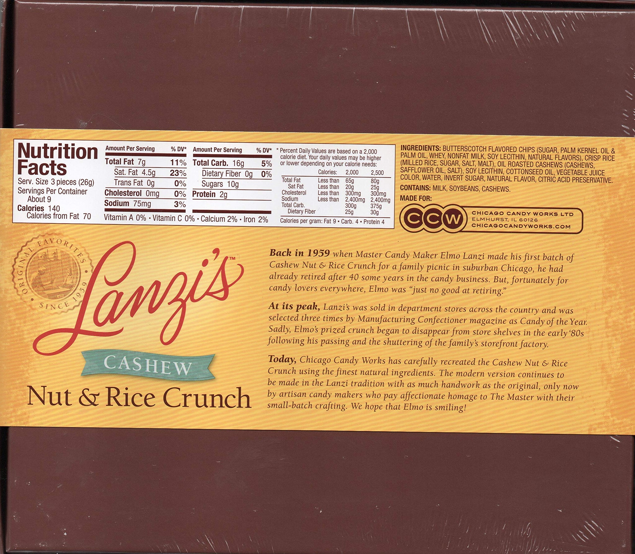 Lanzi's Cashew Nut & Rice Crunch