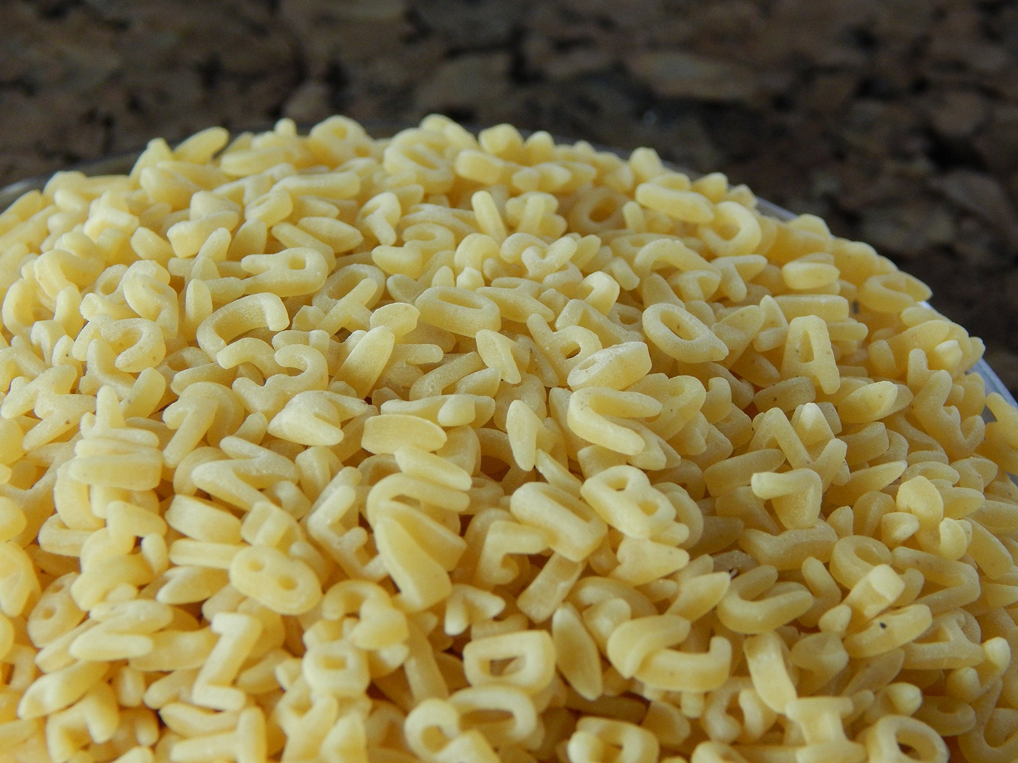 Alphabet Pasta Noodles - 3 Lb Tub