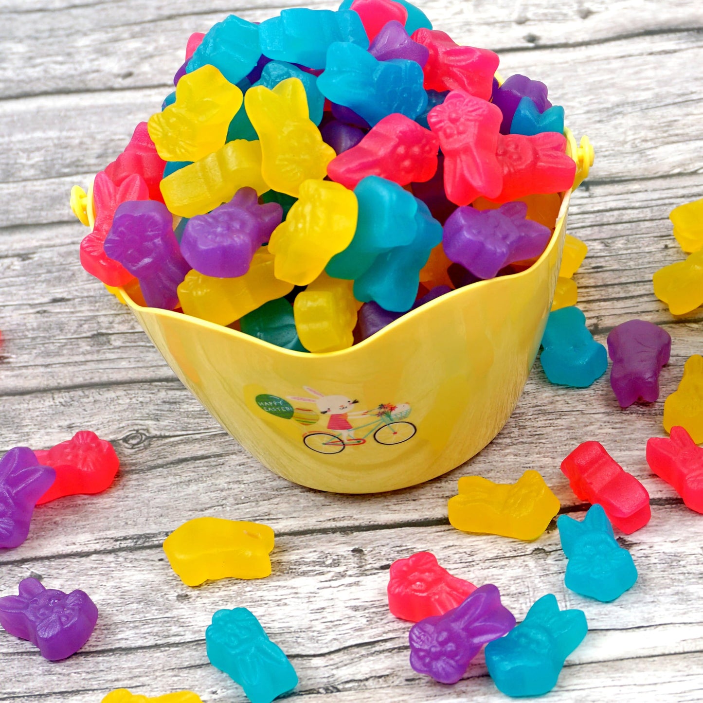 Juju Gummy Easter Bunnies Candy, 1 Pound Bulk Bag, Easter Candies, Firm & Chewy Candy