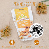Sunshine Nut Company Whole Roasted Lightly Salted Cashews, Sprinkling of Salt Flavor, 2 Pack, 7 oz. Each, Gluten Free, Peanut Free and Vegan