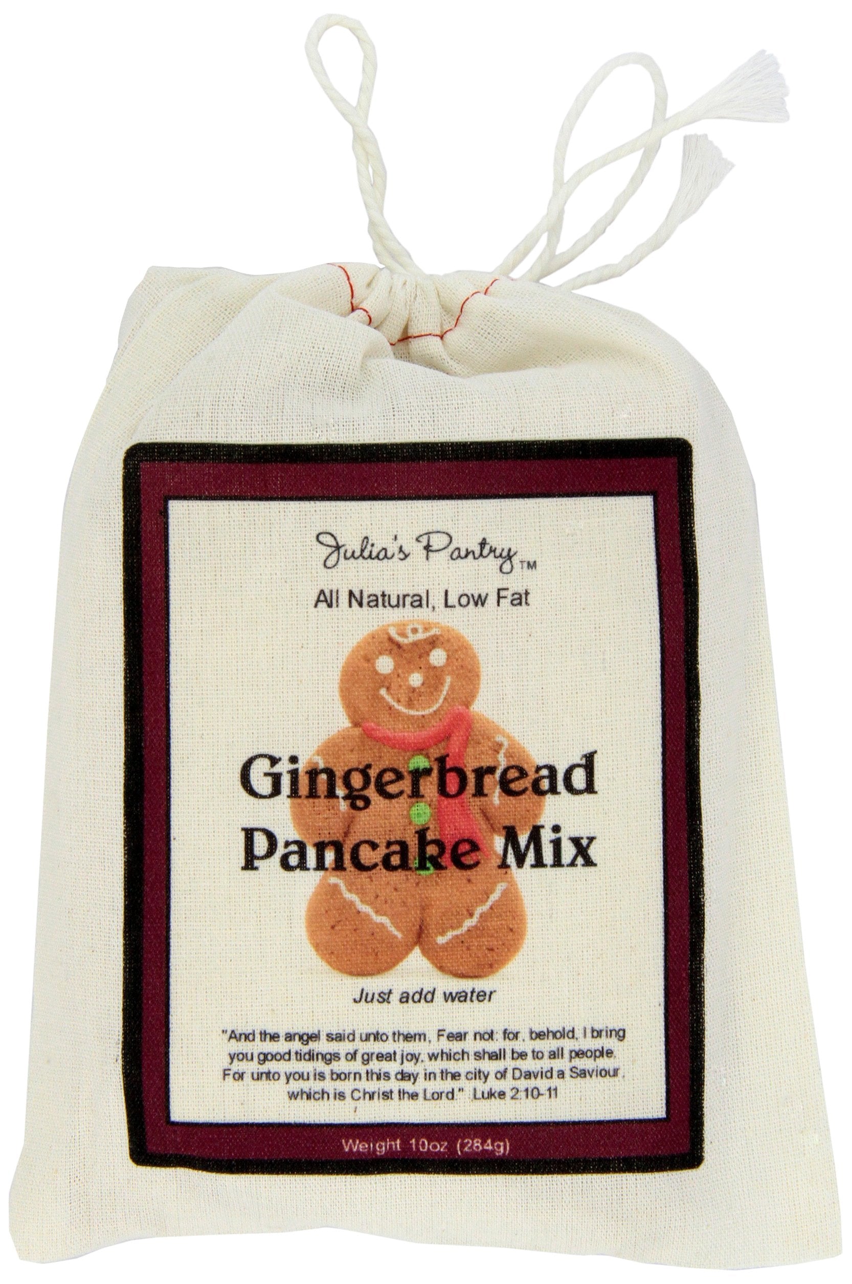 Julia's Pantry Ginger Bread Pancake Mix Gift Bag