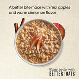 Better Oats 100 Calorie Apples and Cinnamon Oatmeal, 9.8 oz Box (Pack of 6)