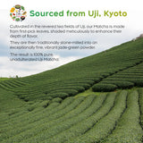 Peralpow Ceremonial Grade Matcha - Authentic Japanese First Harvest Ceremonial Blend Green Tea Powder from Uji, Kyoto (70g / 2.47oz)