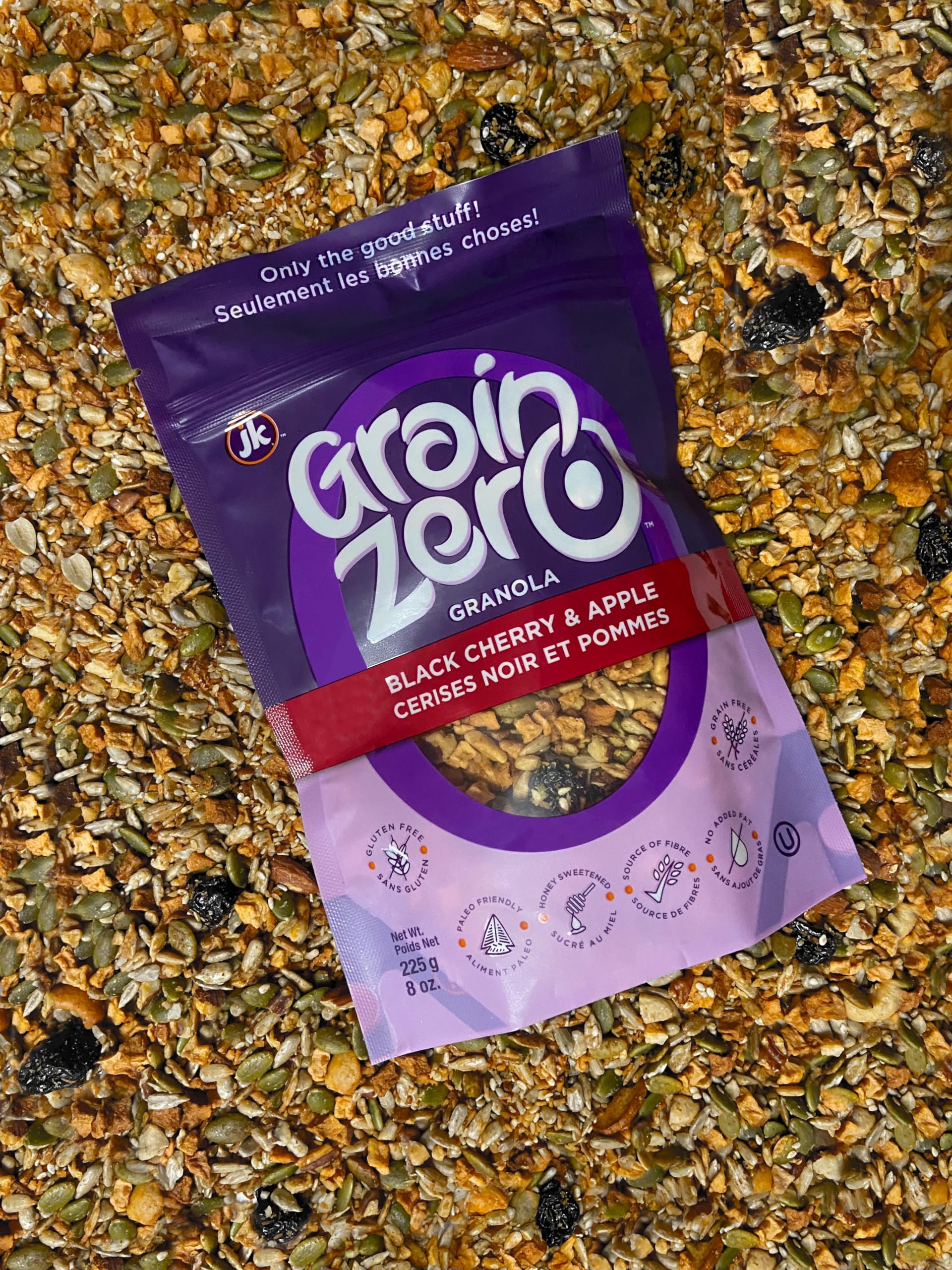 Grain Zero Granola Black Cherry & Apple, Gluten Free, 8 Ounce (Pack of 1)