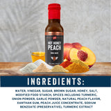 PS Seasoning Hot Honey Peach Chicken Wing Sauce - All-Purpose Hot Wing Sauce for Dipping, Tossing, Glazing, Marinating - Sweet and Spicy Honey