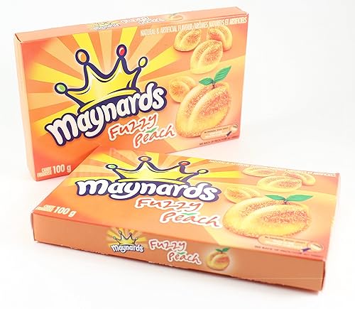 Maynards Fuzzy Peach Candy, 100g, 2ct Imported from Canada