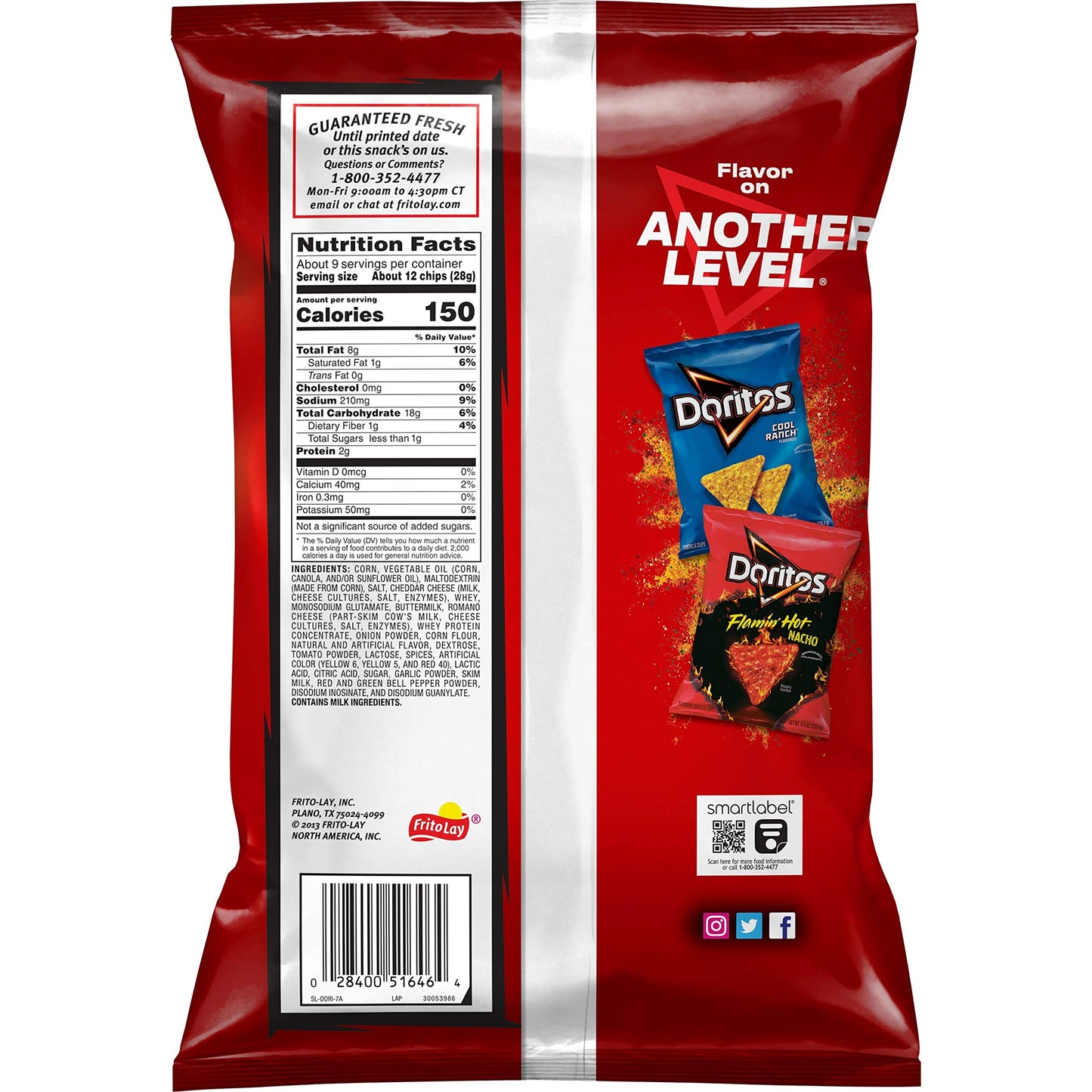 Doritos Tortilla Chips Nacho Cheese Bag, 9.25 Oz