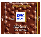 Ritter Sport, Milk Chocolate with Whole Hazelnuts (Pillow Pack), 3.5-Ounce Bars (Pack of 8)