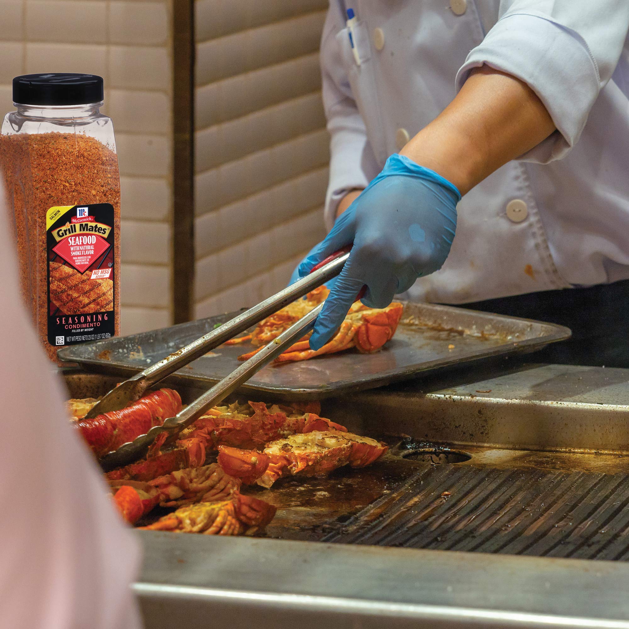McCormick Grill Mates Seafood Seasoning, 23 oz - One 23 Ounce Container of Fish Seasoning, Enhancing Flavor of Seafood, Beef, Poultry, Vegetable