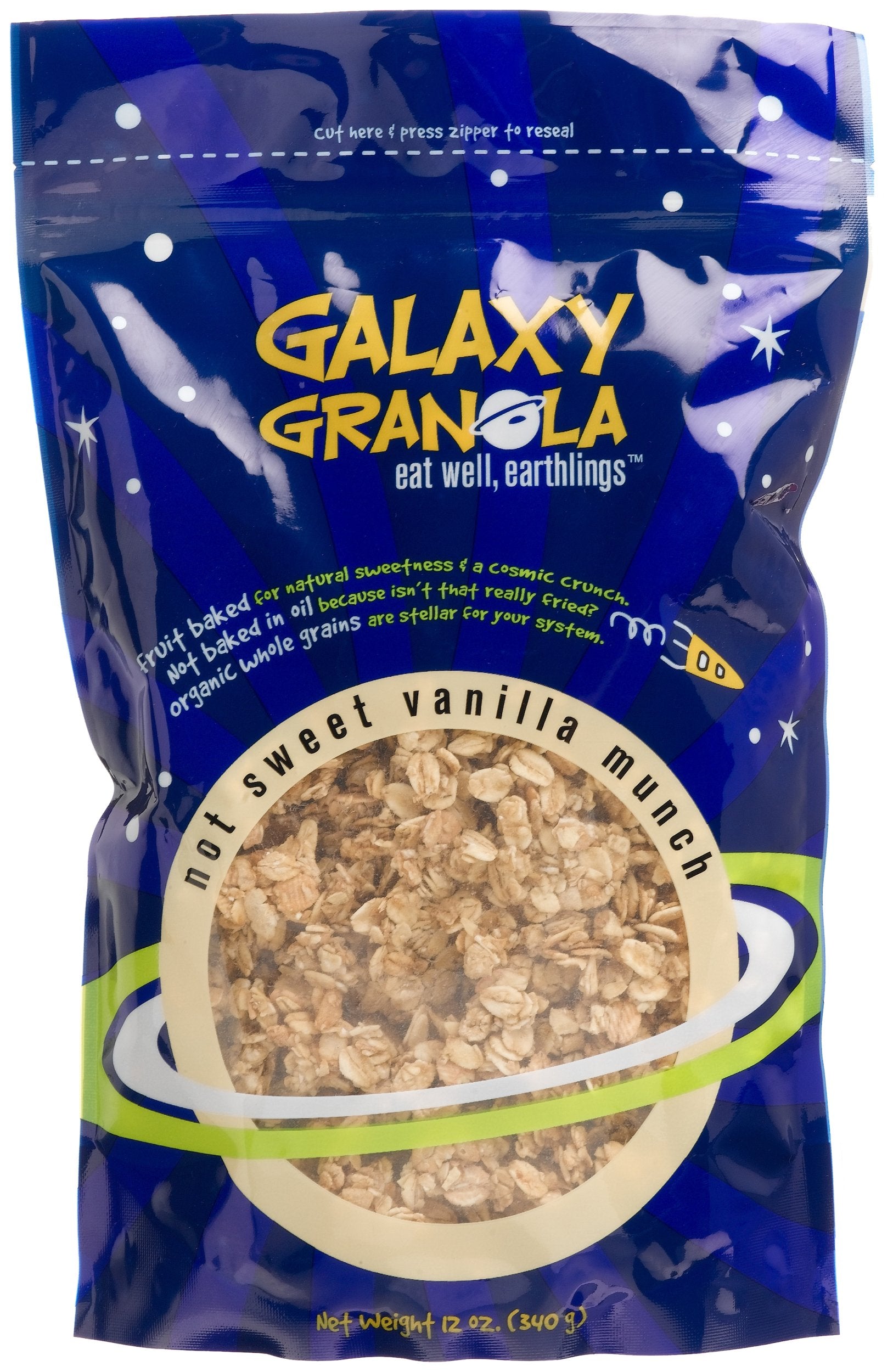 Galaxy Granola Not Sweet Vanilla, 12-Ounce Pouch (Pack of 6)