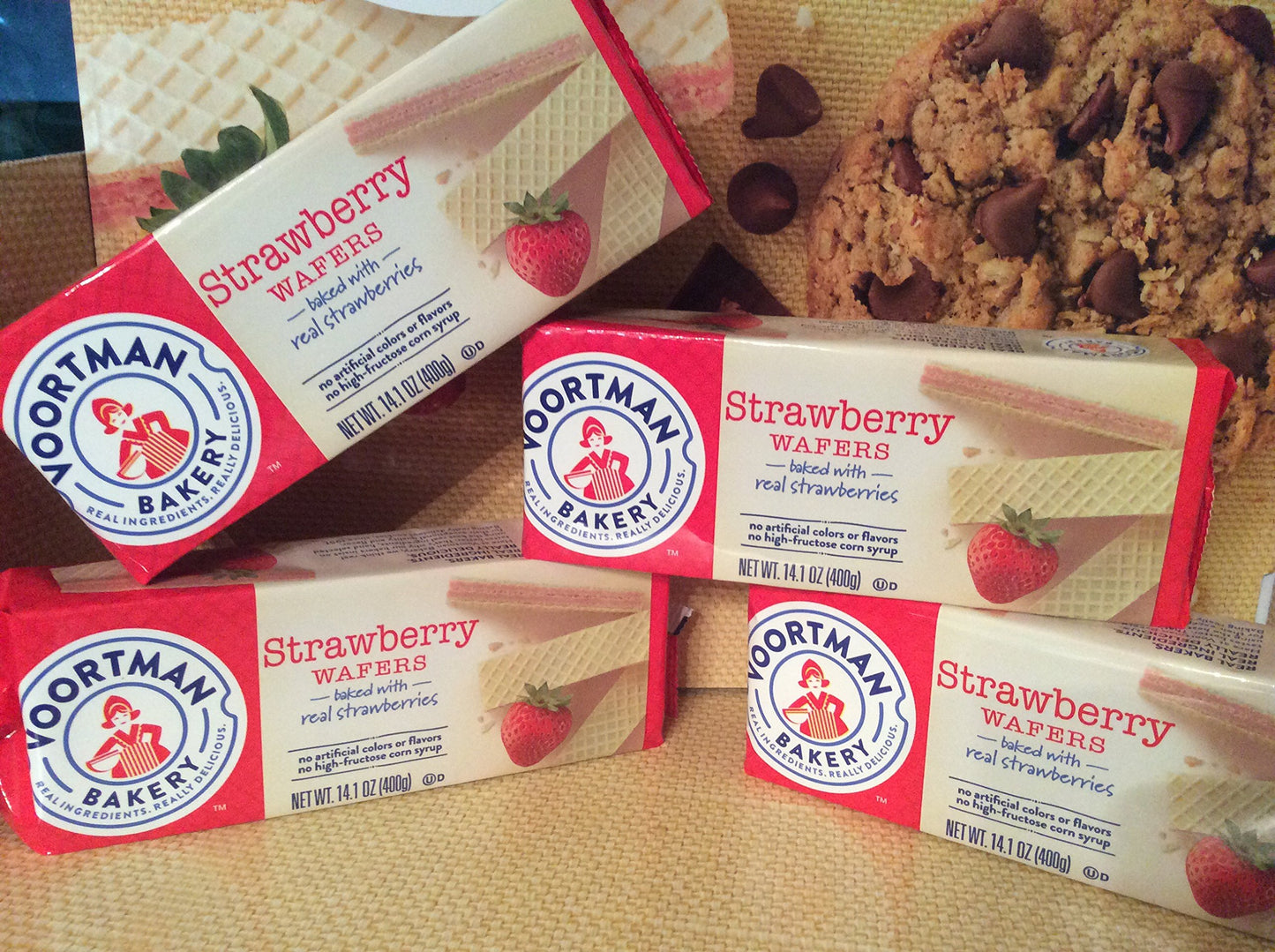 Strawberry wafers (4) pack