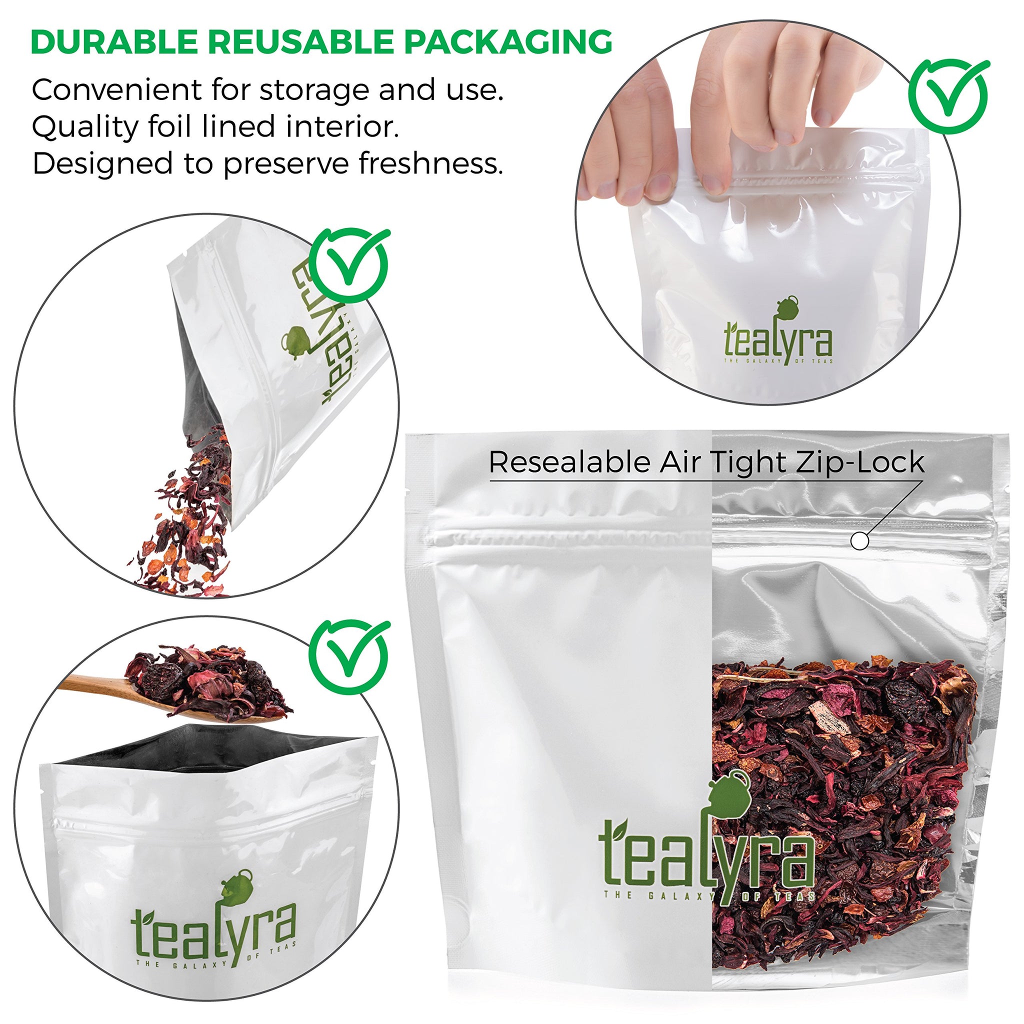 Tealyra - Cherry Goddess - Fruity Herbal Loose Leaf Tea - Caffeine-Free - Vitamin Rich - Hot or Iced Drink - 110g (4-ounce)