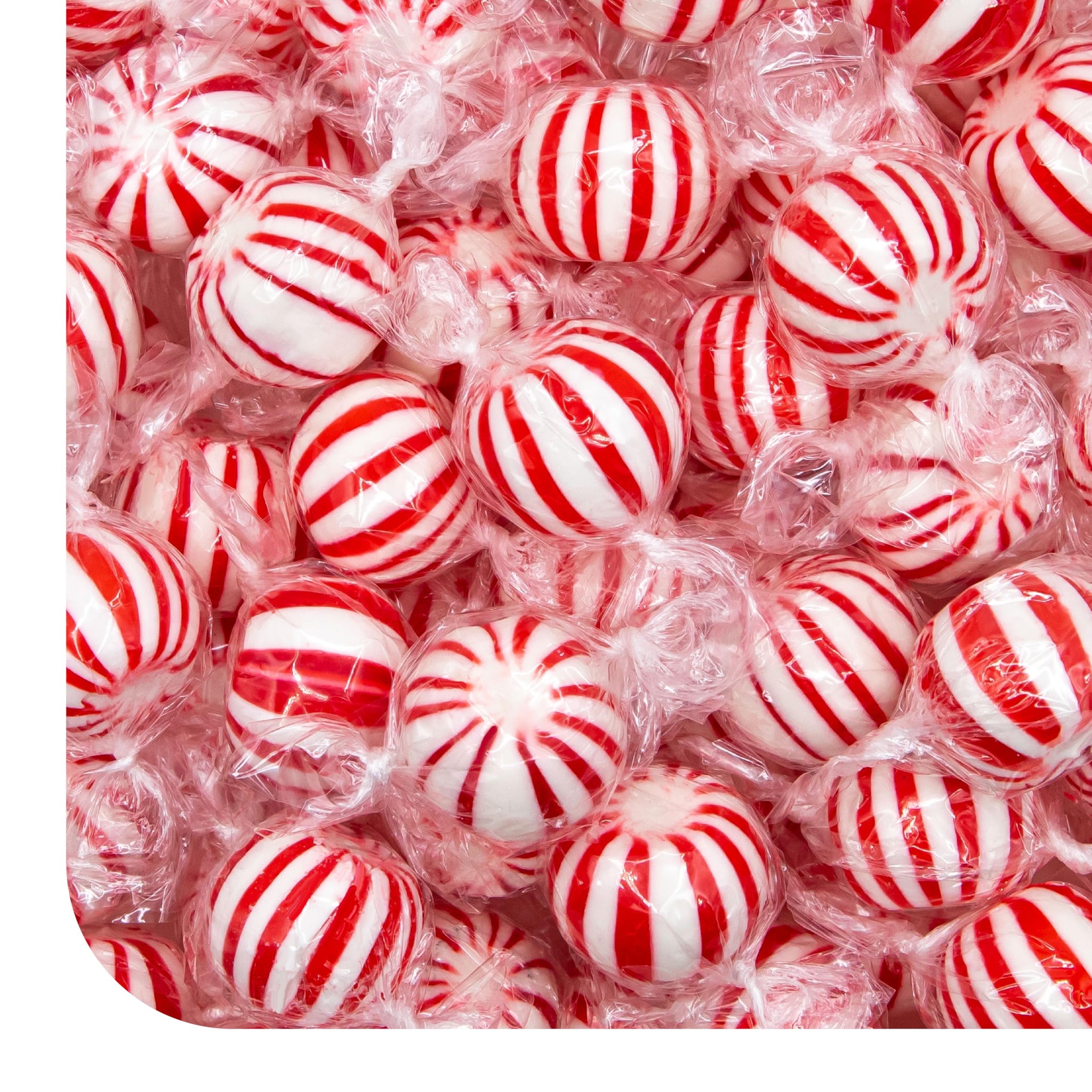 Jumbo Mint Balls - 2 Pound Bulk Pack - 90 Count - Peppermint Hard Candy Individually Wrapped - Classic Peppermint Candy for Jars, Gifting, and Holiday