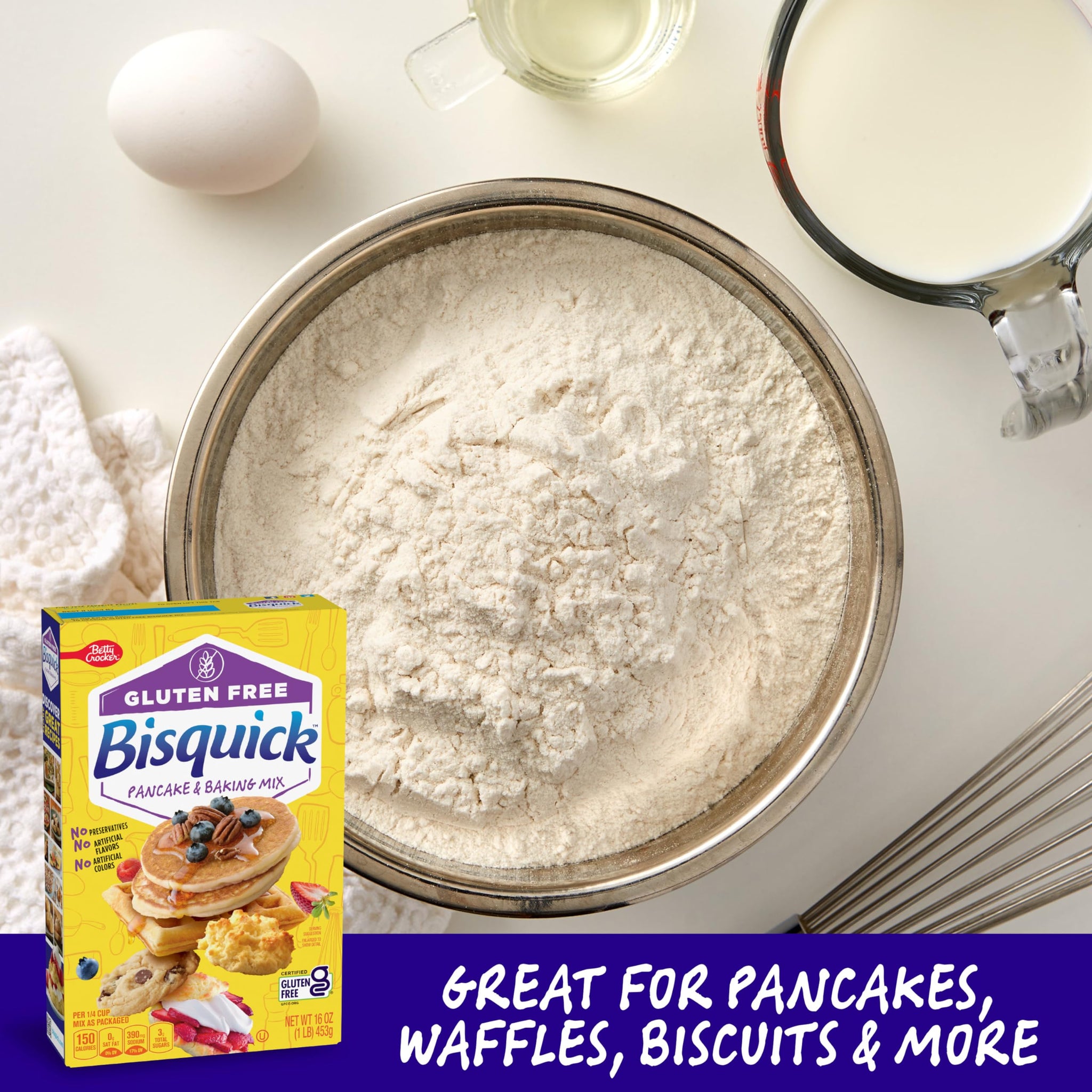 Betty Crocker Bisquick, Gluten Free Pancake and Baking Mix, 16 oz