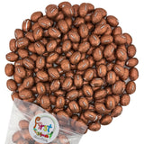FirstChoiceCandy Milk Chocolate Foil Wrapped Balls (Footballs, 2 Pound (Pack of 1))