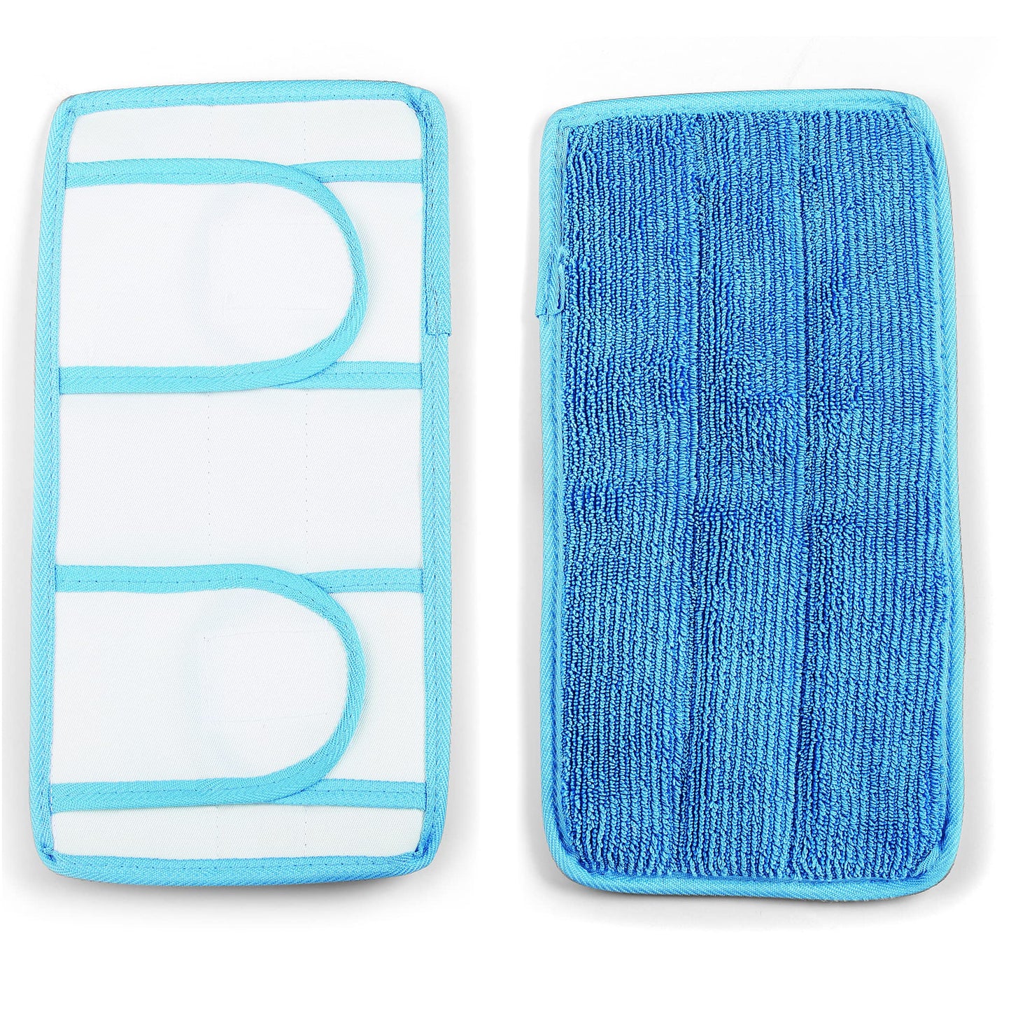 Collections Etc Reusable Mop Cleaning Pads, Cleaning Products for Hard-Surfaced Floors - Set Of 2, Machine Washable