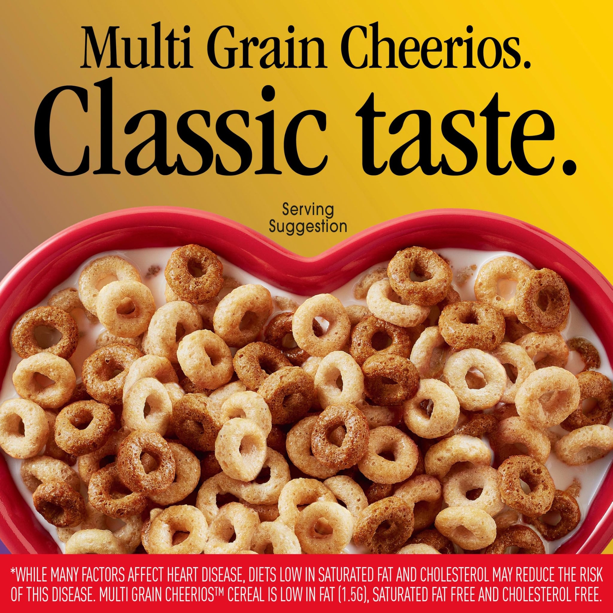 Multi Grain Cheerios, Heart Healthy Breakfast Cereal, Large Size, 12 oz